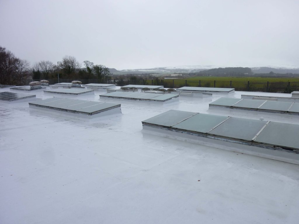 Coating flat roof in Stirling